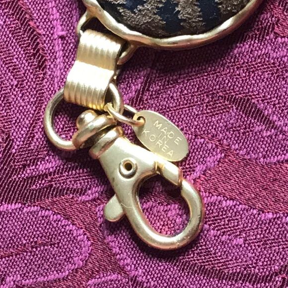 Vintage 80s Chain Faux Leopard Women Belt main image 6